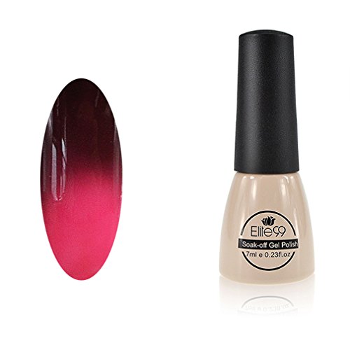 Elite99 Chameleon Temperature Changing Colour Nail Lacquers Soak Off UV LED Gel Polish Brown to Heather Rose Elite99 Chameleon Temperature Changing Colour Nail Lacquers Soak Off UV LED Gel Polish Brown to Heather Rose