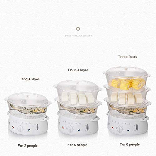 XXDTG Steamer LargeCapacity Food Steamer, 3Layer Electric Food Steamer, For Timer Cooking