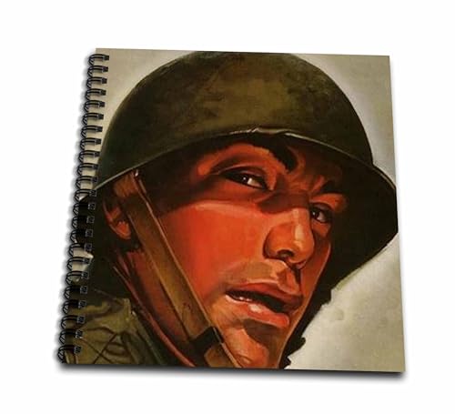 3dRose db_16505_1 WW-II Soldier-Drawing Book, 8 by 8-Inch