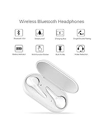 i8X TWS Auriculares Bluetooth Auriculares inalámbricos Auriculares V5.0 Auriculares Bluetooth In Ear Auriculares Inalámbricos Estéreo Inalámbricos para Apple Airpods Android i Phone