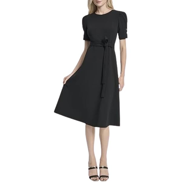 Alfani Petite Fit Flare Midi Dress Modern Navy PS at Amazon Women's Clothing store Alfani Petite Fit Flare Midi Dress Modern Navy PS at Amazon Women's Clothing store