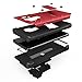ZIZO Bolt Series for Samsung Galaxy S9 Plus Case Military Grade Drop Tested with Tempered Glass Screen Protector Holster RED Black