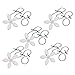 Flower Shape Shower Drain Sink Remover Hair Snare Hair Filter Chain Hook-Catcher Strainer for Bathroom, Kitchen, Drain Strainers 5-Pack