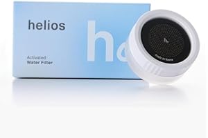 HELIOS FILTER Helios Skincare Filter, Bathroom Sink Faucet Filter, For Women/Men all Ages, Removes Chlorine 99%, Hydrate Skin, Vitamin-C Infused, Advanced Filtration, Clinically Tested