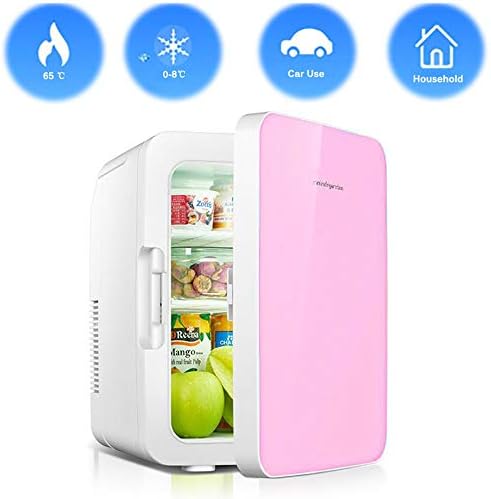 Car Refrigerator Camping Mini Refrigerator 12V/220V Car Home Dual-Use Hot And Cold Box 10L Capacity Drink Refrigerated Fruit Fresh Food Insulation Travel Out Special,pink