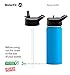 WaterFit Straw Lid for Hydro Flask Wide Mouth Water Bottle - Enhanced Design of Lids with Straw - Best Professional Accessories for Hydroflask (Black Straw Lid Wide Mouth)