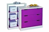 Links 20701010 Johanna - Cómoda para Habitación Infantil, color morado y blanco