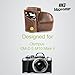 MegaGear MG638 Olympus OM-D E-M10 Mark II, E-M10 (14-42mm) Ever Ready Leather Camera Case and Strap - Dark Brown