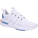 adidas Men's Racer TR23 Sneakers (White/Blue/Orange, 11)
