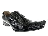 Ferro Aldo Men's 109188 Crocodile Texture Dress Loafers