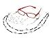 Cosfun Men's Grell Sutcliff Glasses frame & Chain Cosplay mp000589