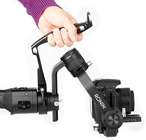 AFVO Low Angle Shooting Handle Grip for DJI Ronin S 3-axis Stabilizer, with Shoulder Strap Slots and 1/4, 3/8 Threaded Holes