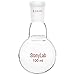 StonyLab Glass 100ml Heavy Wall Single Neck 1 Neck Round Bottom Flask RBF, with 24/40 Standard Taper Outer Joint – 100ml