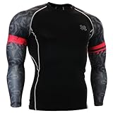 Fixgear Mens Womens MMA Under Compression Base Layer T Shirt Long Sleeve S~4XL