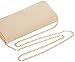 Ferrara Women's Faux Saffiano Bifold Cross Body Clutch Wallet, Beige, Regular