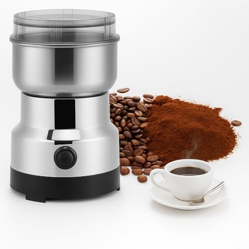 Moedor de Café Elétrico Inox 220V para Grãos Temperos e Especiarias