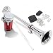 Zone Tech 12V Single Trumpet Air Horn - Premium Quality Single Trumpet Air Horn Chrome + Compressor Super Loud 150db For Truck Lorry Boat Train