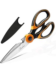 Kitchen Shears, Acelone Premium Heavy Duty Shears Ultra Sharp Stainless Steel Multi-function Kitchen Scissors for Chicken/Poultry/Fish/Meat/Vegetables/Herbs/BBQ