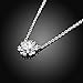 VAMJAM Pendant Necklace With 925 Sterling Silver Snowflake Zircon Choker Necklace Best Gift For Women