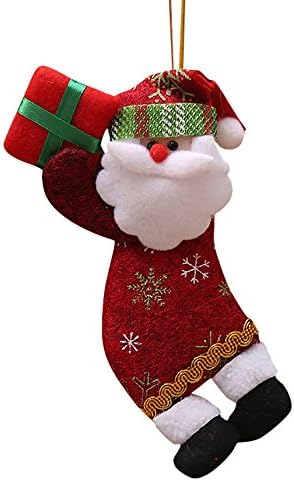 Christmas Toy, Christmas Ornaments Gift Santa Claus Snowman Reindeer Toy Doll Hang Decorations 4Style (B)