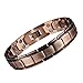 eDecor Pure Copper Bracelet for Men,Magnetic Therapy Bracelet for Arthritis Pain Relief Double Row Strong Magnets 3500 Guss with Link Removal Tools