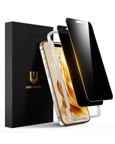 UNBREAKcable Panzer Sichtschutz Glas für iPhone 16 Pro Max... en promo sur Amazon