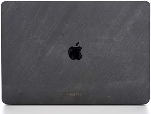 WOODWE® Real Stone Macbook Skin for Mac Pro 13 inch With/Without Touch Bar | Model: A1706/A1708/A1989/A2159; Late 2016 – 2019 | D. BLACK | TOP ONLY