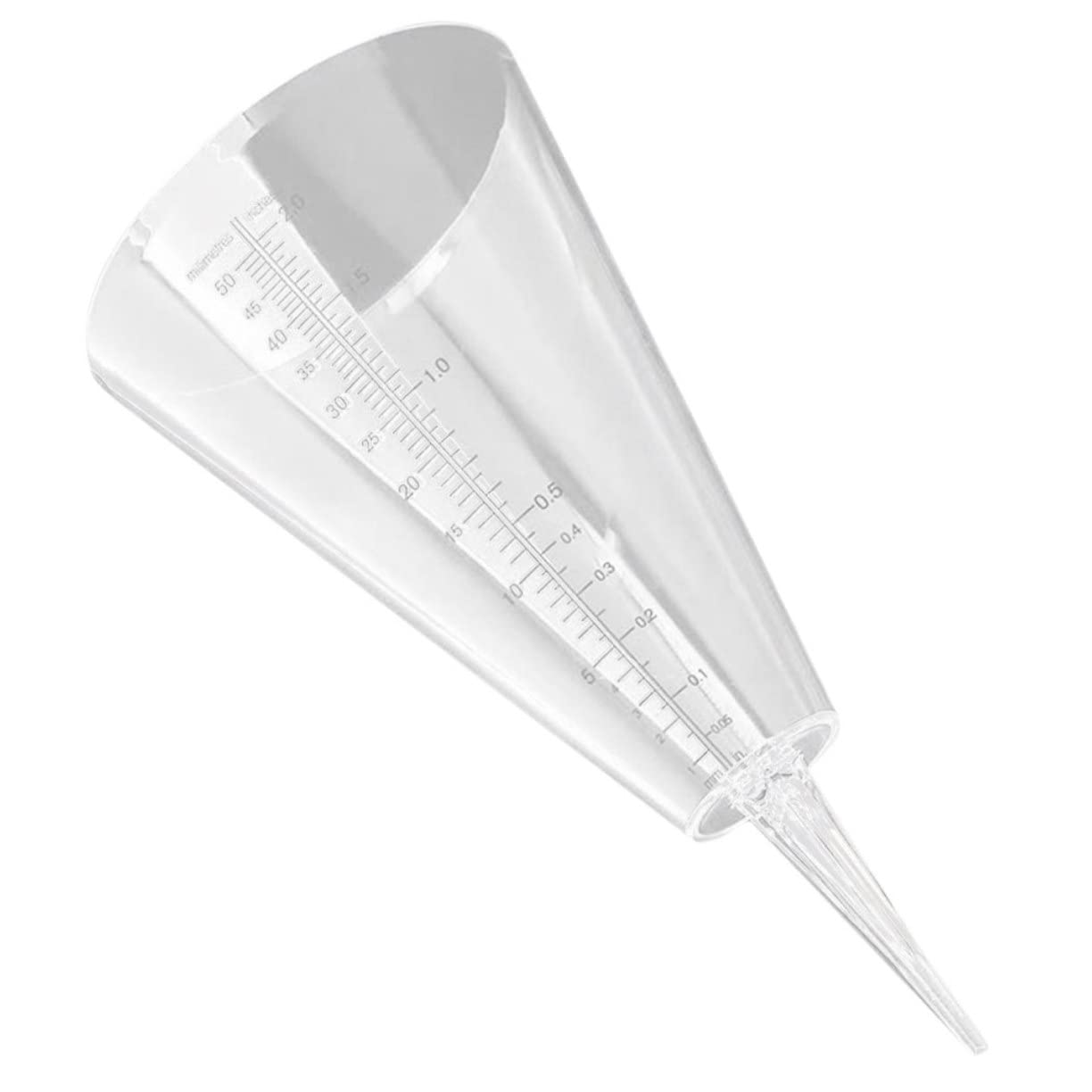 CIYODO Rain Gauge Cone Rain Glass Plastic Rain Gauge Rain Gauge Outdoor Rainfall Levels Rain Measuring Tool Outdoor Rain Gauge Rain Gauge Replacement Cone Shaped Rain Measuring Cup