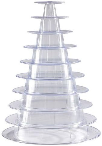 10 Tier Macaron Tower Display Stand for French Macarons Dessert Birthday Party Wedding