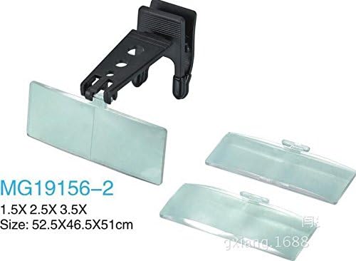 Hands free eyeglasses 1.5X 2.5X 3.5X Clip-on Magnifying Glass for reading reapairing