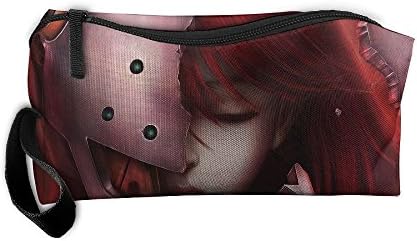 Cosmetic Bag Art Girl Hair Face Anime Toiletry Bag Portable Makeup Pouch Travel Hanging Organizer Bag Storage Bag