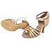 HROYL Women W7-W02 Satin Latin Dance Shoes