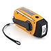 OUTAD Solar Hand Crank Self Powered Emergency FM Radio with MP3 Audio Music Player LED Flashlight and 2000mAh Power Bank
