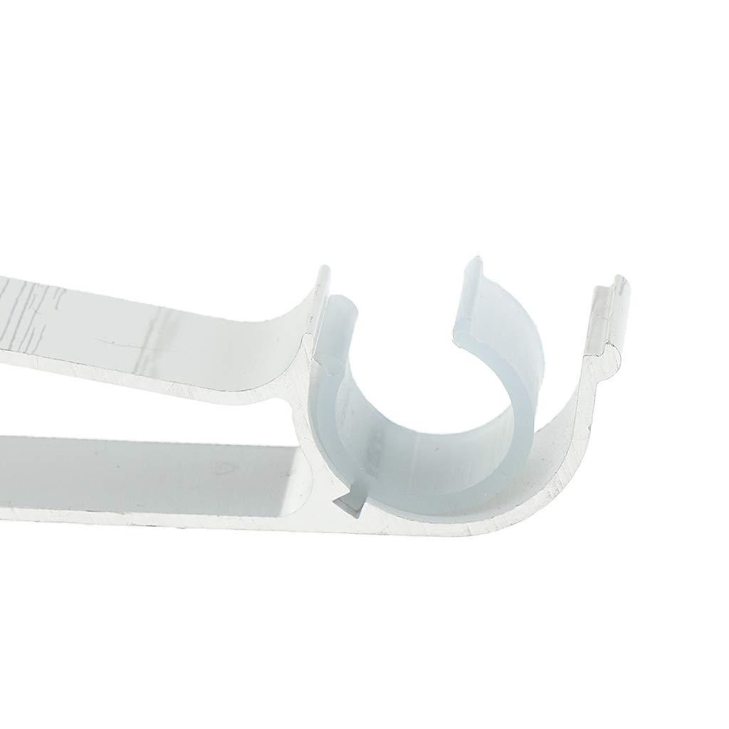 Flameer 1 Pair Curtain Rod Brackets Curtain Pole Bracket Double