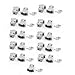 uxcell 19 Pcs D-Sub 9 Pin DB9 Connector Covers Plastic DB9 Connector Housing Hood Protective Shell Gray