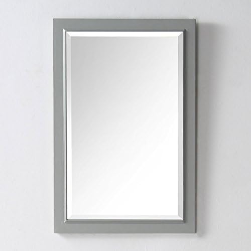 BHBL 24 x 36 In Bath Vanity Décor Mirror with Cool Gray Frame (DK-B-6000-CGM)