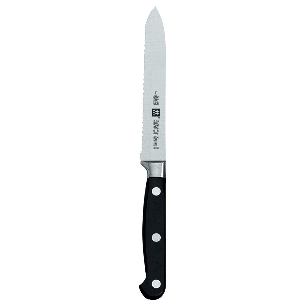 Zwilling J.A. Henckels 31025-133 Professional"S" Serrated Utility Knife 5" Black/Stainless Steel