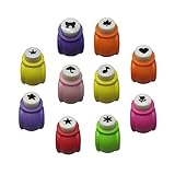 LGEGE 10 Pcs Paper Punch Handmade Hole Puncher Paper Craft Card Scrapbooking Many Shapes Great Childeren's Gifts
