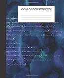 Composition Notebook: Vintage Mermaid Letters Faux Ombre Glitter Glam College Ruled Notebook Lined School Journal