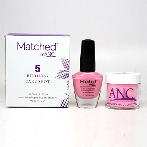 ANC Amazing Nail Concepts Matched kit # 5 Birthday Cake Shot