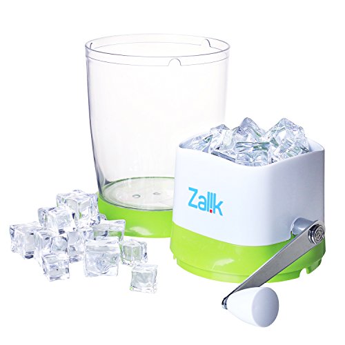 Zalik Ice Crusher Manual Hand Crank Ice Grinder For Fine Or Coarse