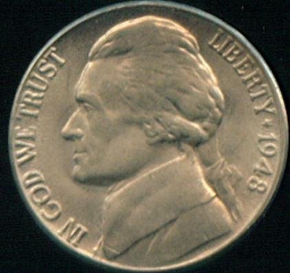 1948 S Jefferson Nickel (Coin)