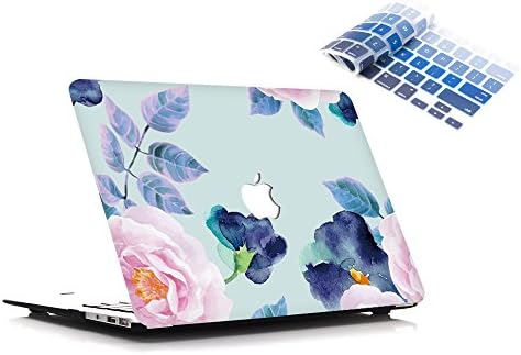 Slick Case MacBook Air 13-inch Case with Keyboard Cover Plastic Hard Shell Rubberized A1369 / A1466 (Floral Paradise)