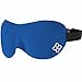 Bedtime Bliss Cotton Blend Adult Blue Solid Sleep Mask