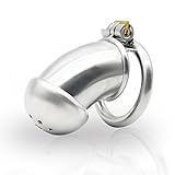 YiFeng Stainless Steel Male Chastity Cage Device Belt Restraint Men Bondage Fetish ZCS137 (50mm Ring)