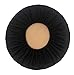 Augld Round Bar Stool Cover Watedrproof Faux Leather Stool Slipcover 13.5 Inch Black