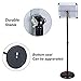 WeValor Adjustable Pedestal Sign Stand, 8.5 x 11 Inch Floor Standing Poster Sign Holder with Round Corner, Vertical and Horizontal View Sign Displayed, Black