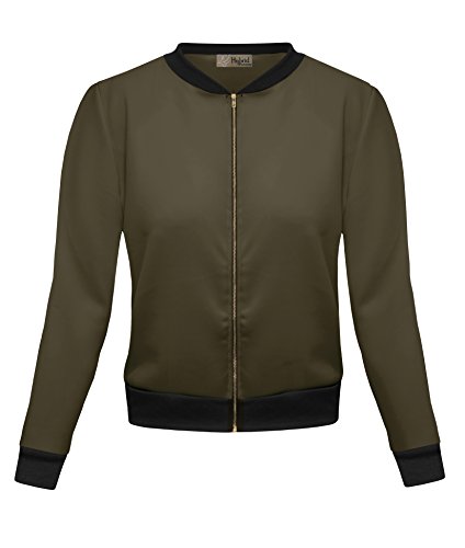 Womens bomber jacket kjk45122 1139 olive m