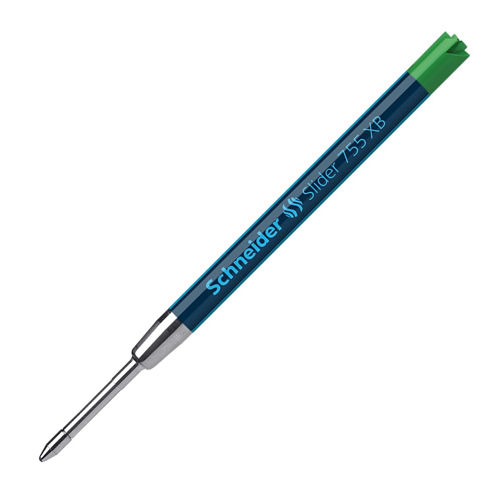 Schneider Slider 755 Extra broad Green 1pc pen refill - pen refills (green, Stainless steel, Extra broad, Ballpoint pen, ISO G2)