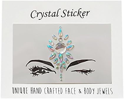 TYESHA 【Face Gems Stickers Jewels Face Makeup Stickers Temporary Tattoo 】Glitter Rhinestone Adhesive Stickers Face|Eyes|Body|Forehead Decorations for Music Festival Rave Party